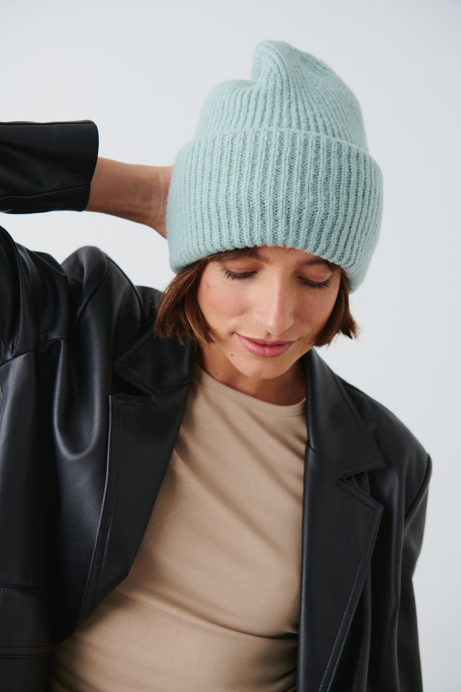 Chunky knitted hat