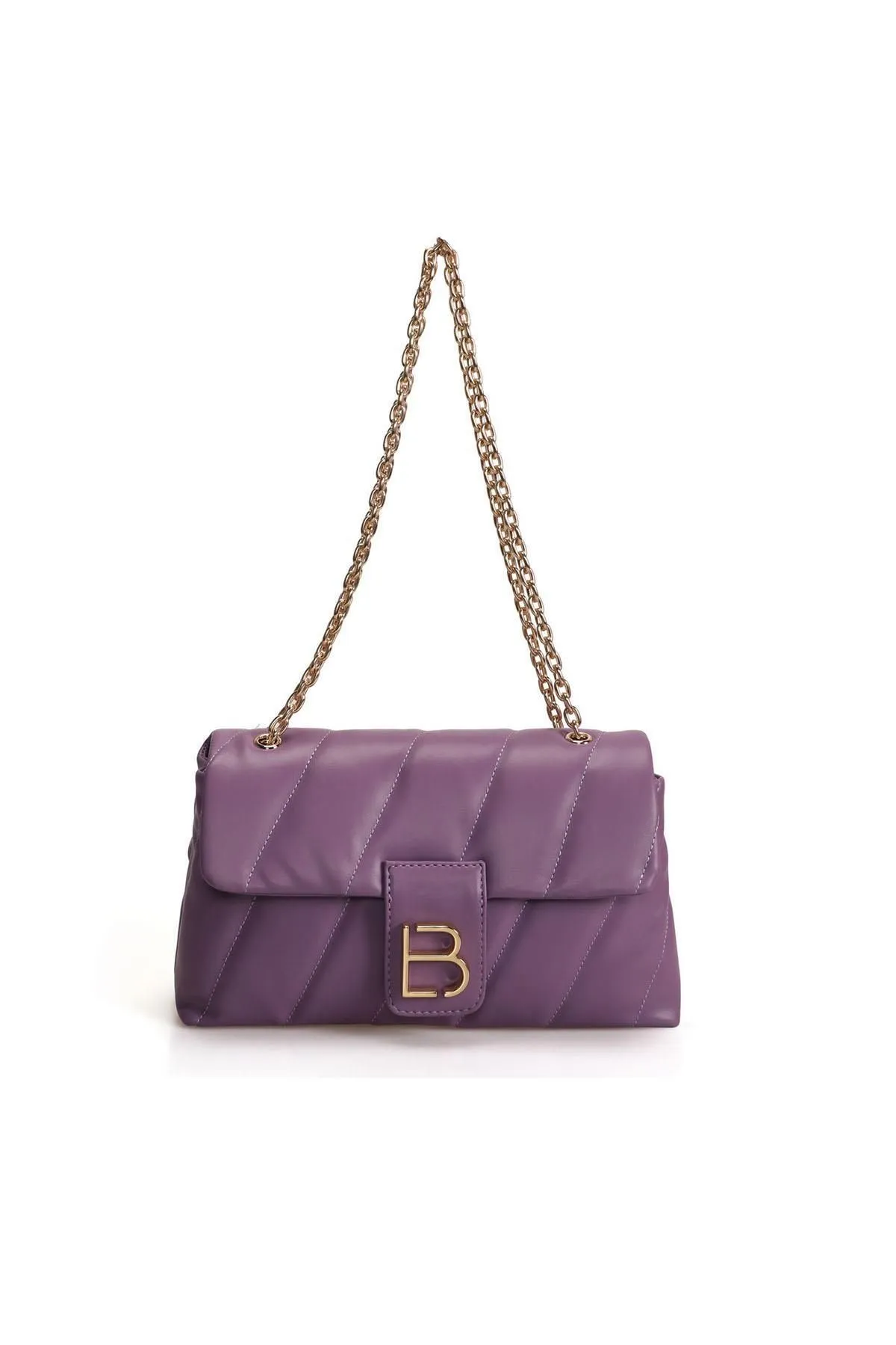 Lucky Bees  Gemusterte Damen Hand- und Schultertasche mit Kettenriemen