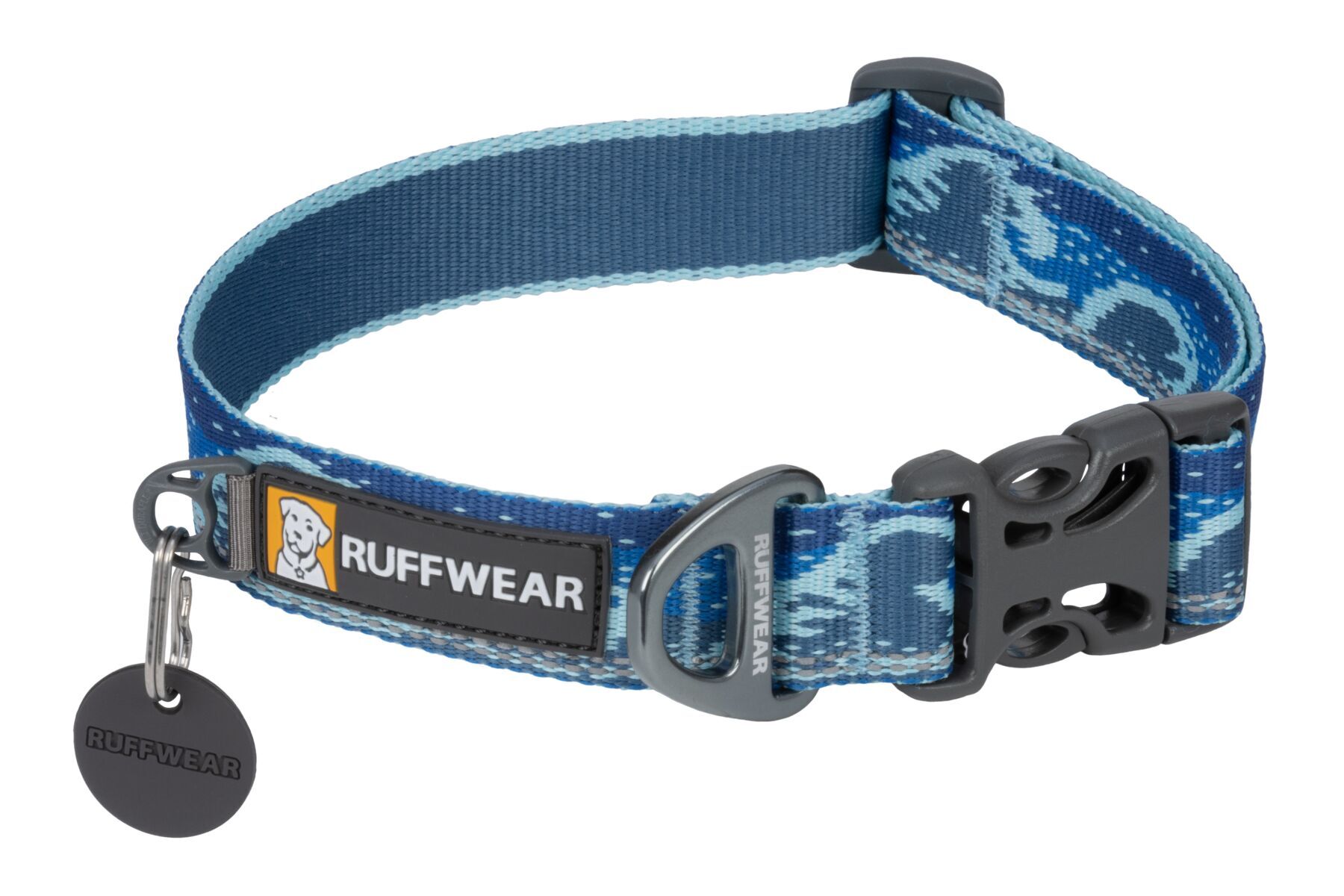 Ruffwear Hundehalsbänder Ruffwear Hundehalsband Crag™ blau/ türkis L