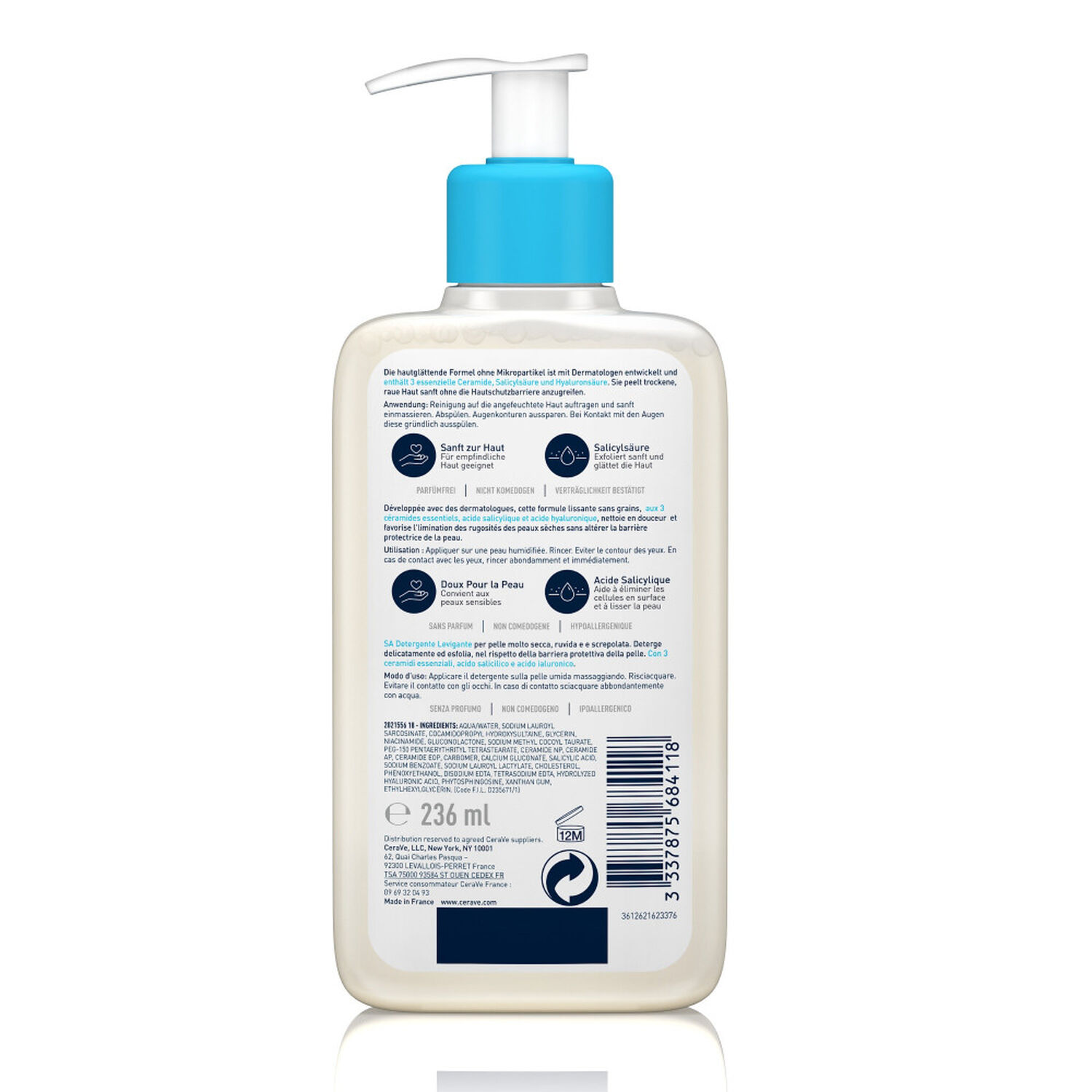 Cerave Gel Nettoyant SA Anti-Rugosités