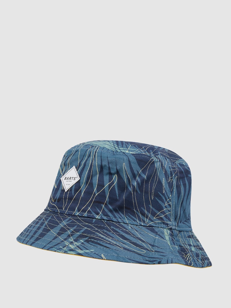 Fischerhut mit Allover-Muster Modell 'Antigua' in marineblau