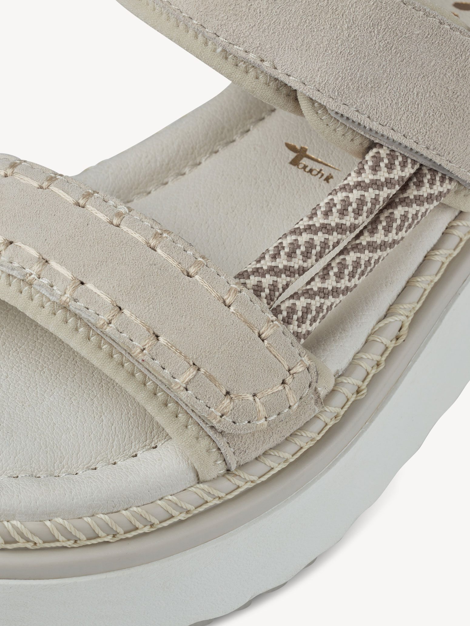 Sandale à talon - beige