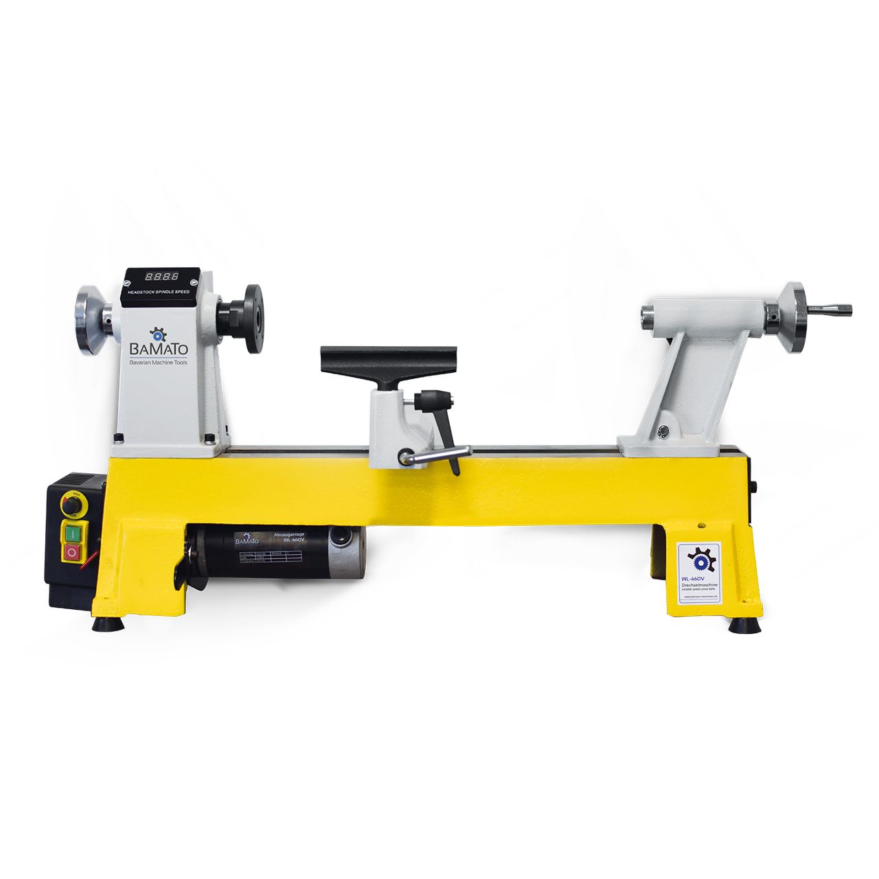 BAMATO Drechselmaschine WL-460V mit variabler Geschwindigkeit