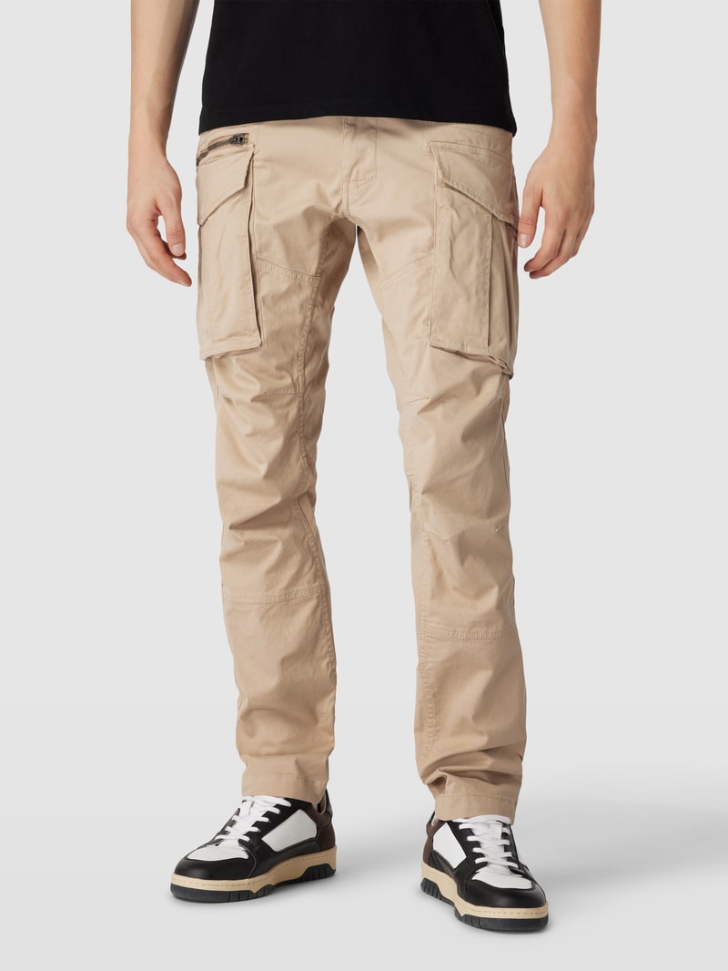 Cargohose in unifarbenem Design Modell 'JOE' in beige