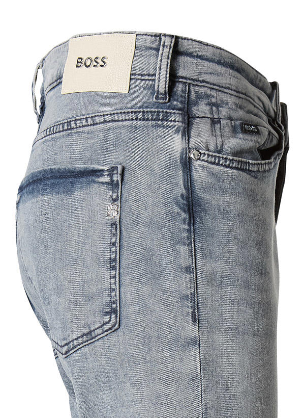 BOSS Black, Jeans Delaware, Slim Fit, Baumwolle T400®, pastellgrau