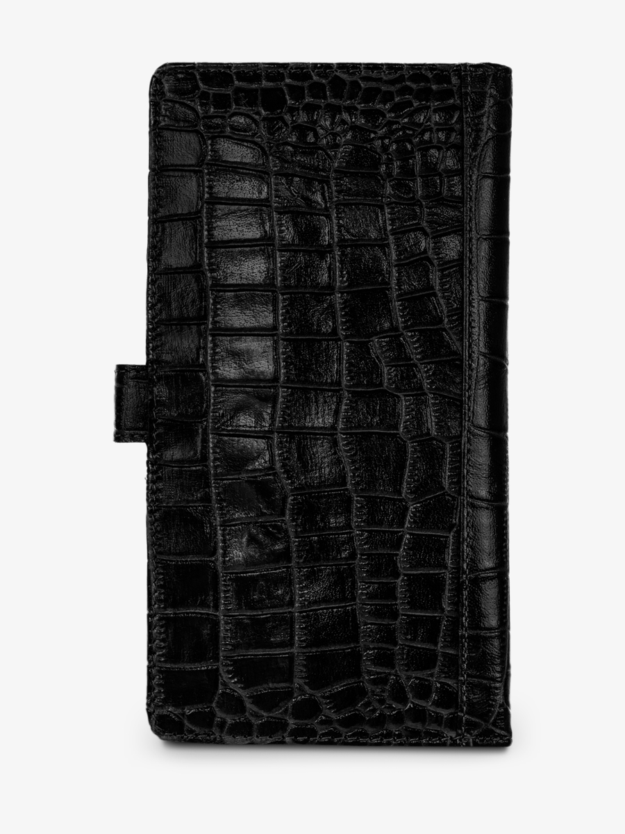 LePortefeuille Charlotte N°2 Alligator - Noir de Jais