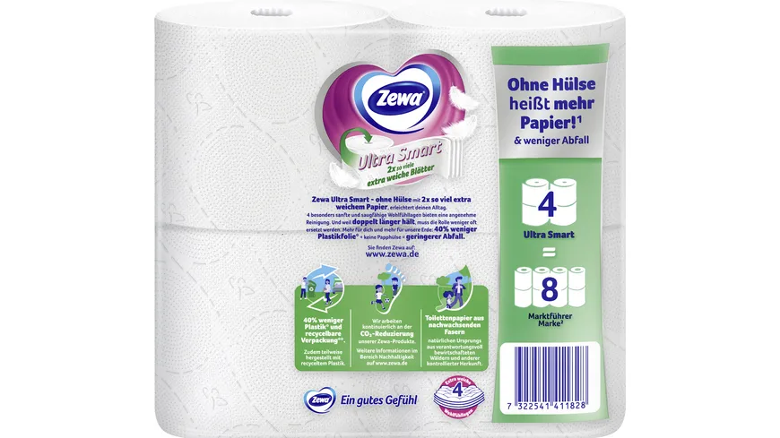 Zewa Ultra Smart Toilettenpapier 4-lagig