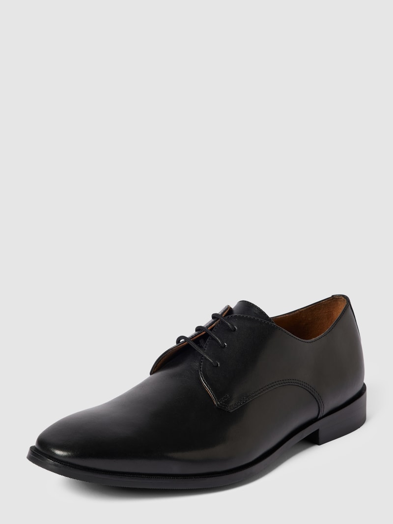 Derby-Schuhe mit Schnürverschluss Modell 'Ron' in schwarz