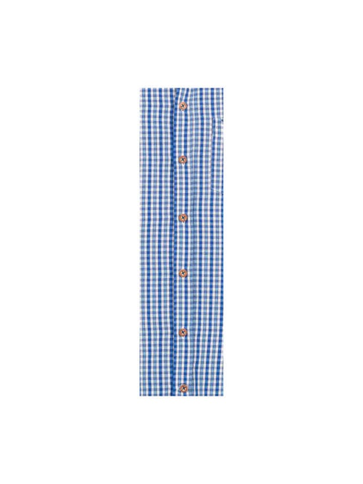 Nübler Trachtenhemd Langarm Harry in Blau günstig kaufen