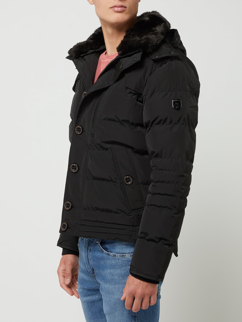 Starstream 382 Funktionsjacke mit abnehmbarer Kapuze in schwarz