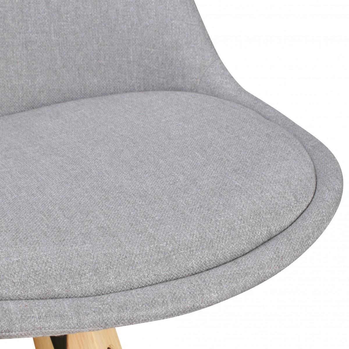 Wohnling 2er Set Barhocker LIMA Grau Retro