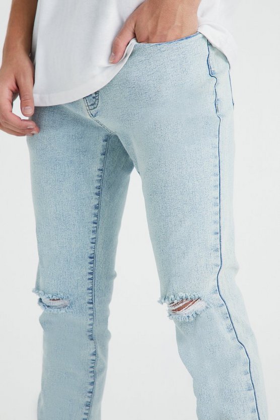 Skinny Jeans mit Riss am Knie