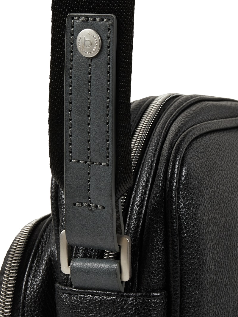 Umhängetasche mit Frontfach - RFID-blocking in schwarz