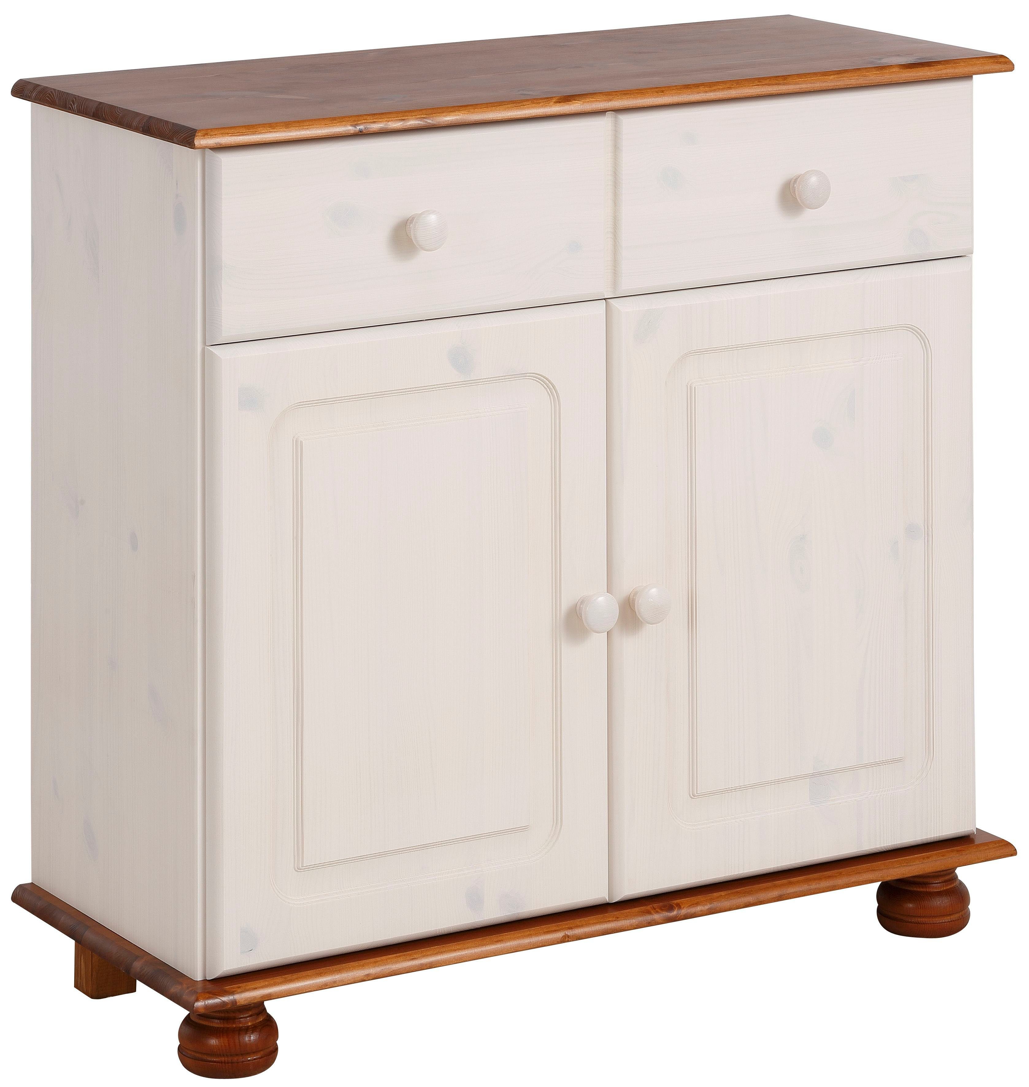 Home affaire Sideboard Mette, mit gefrästen, kugelförmigen Füßen, Breite 80 cm