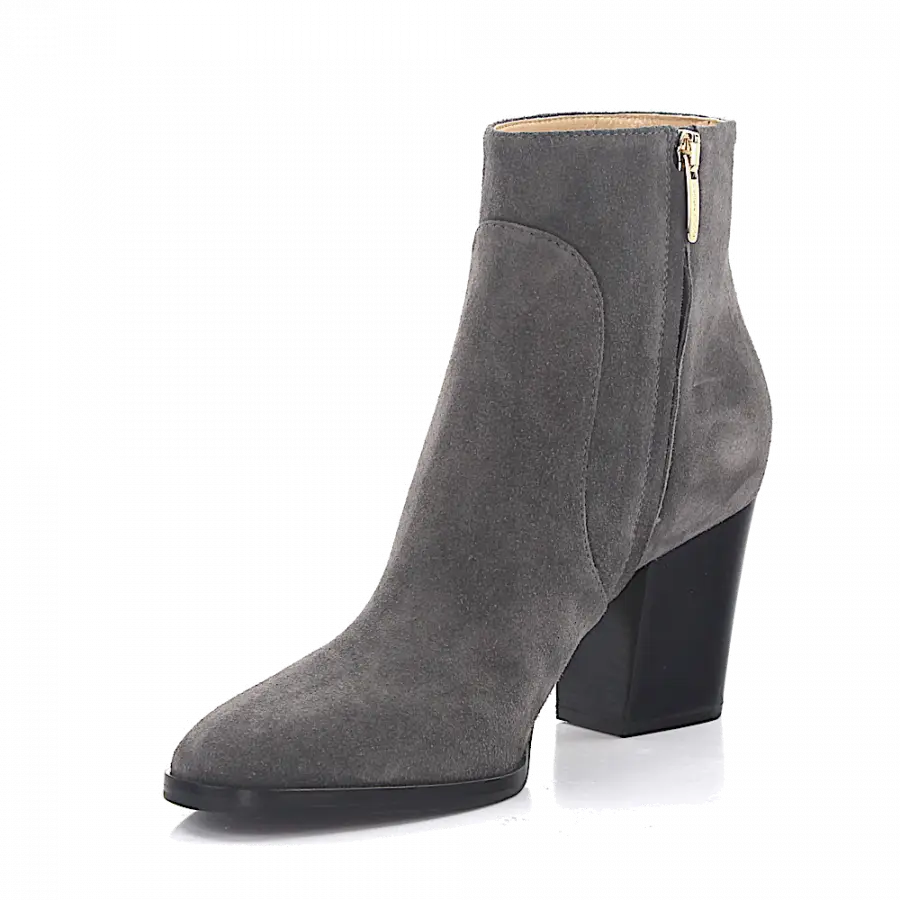 Sergio Rossi - Klassische Stiefeletten A78320 Veloursleder - grau