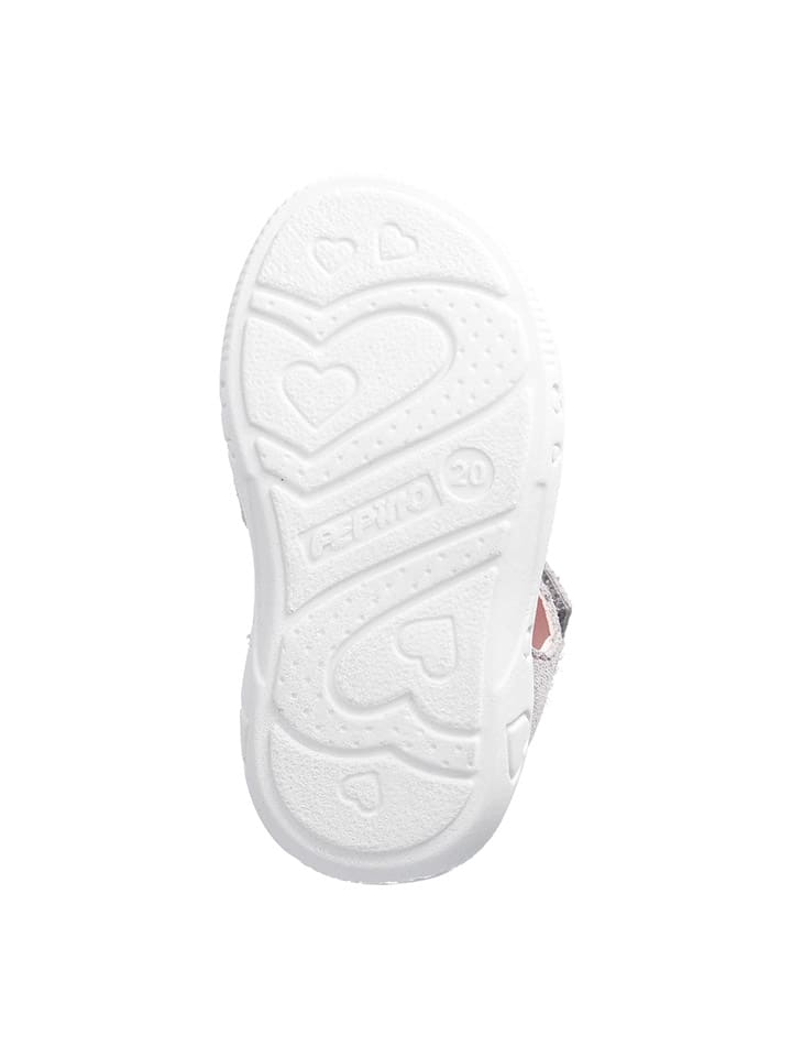 PEPINO Leder-Sandalen in Grau/ Rosa günstig kaufen