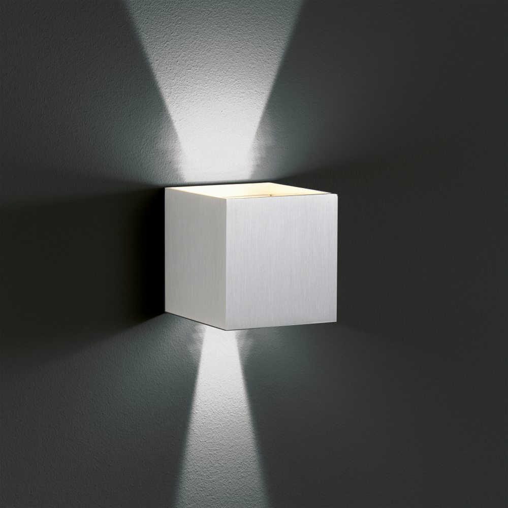 Außenwandleuchte Cubi aluminium