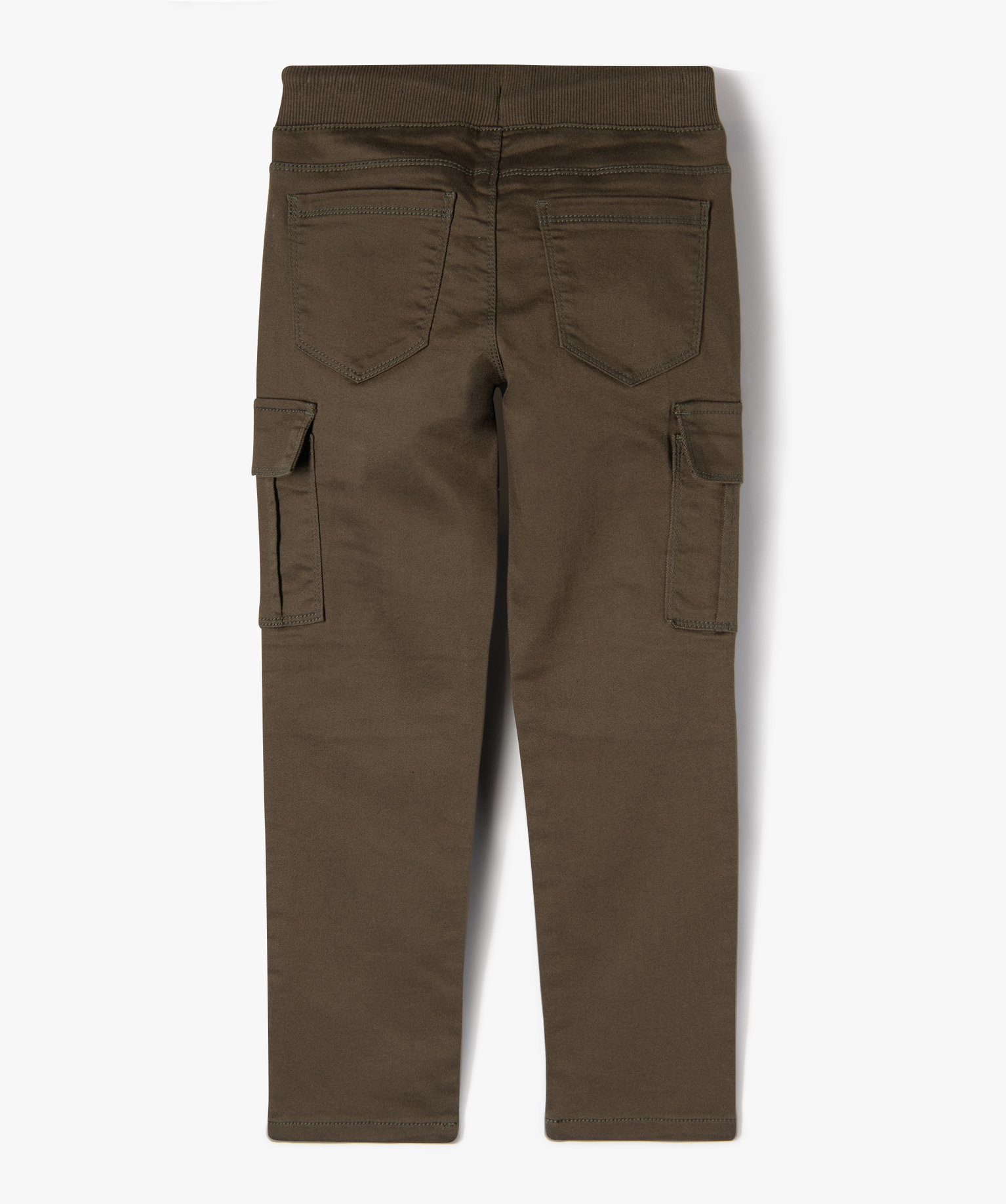 Pantalon multipoches en matière résistante Garçon kaki | GEMO