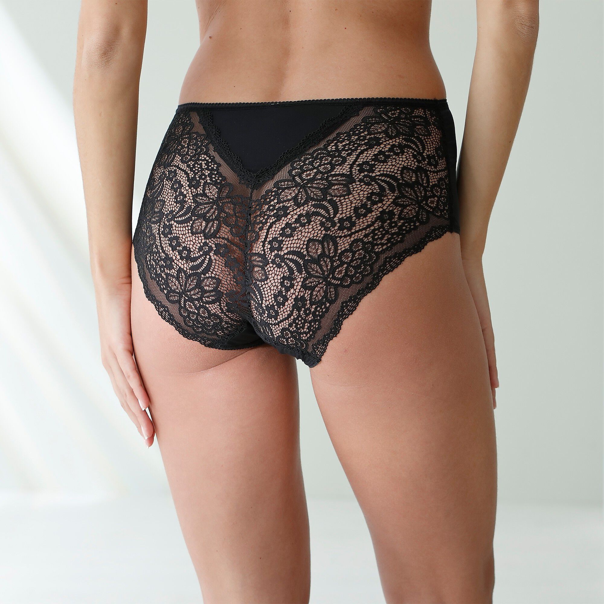 Culotte forme maxi microfibre dos dentelle stretch – lot de 3