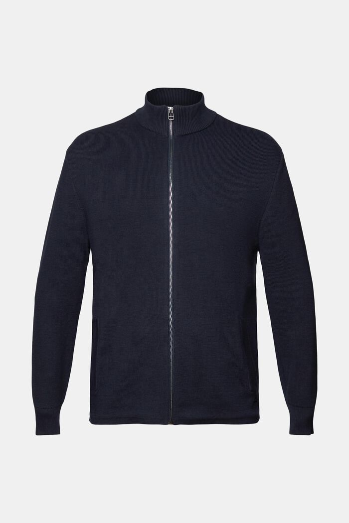 Cardigan mit Reißverschluss, 100 % Baumwolle