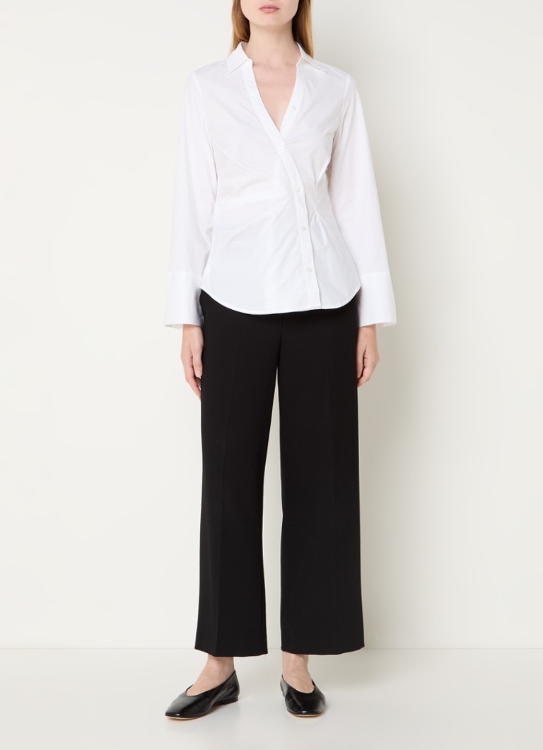 French Connection  Isabelle blouse met asymmetrische zoom