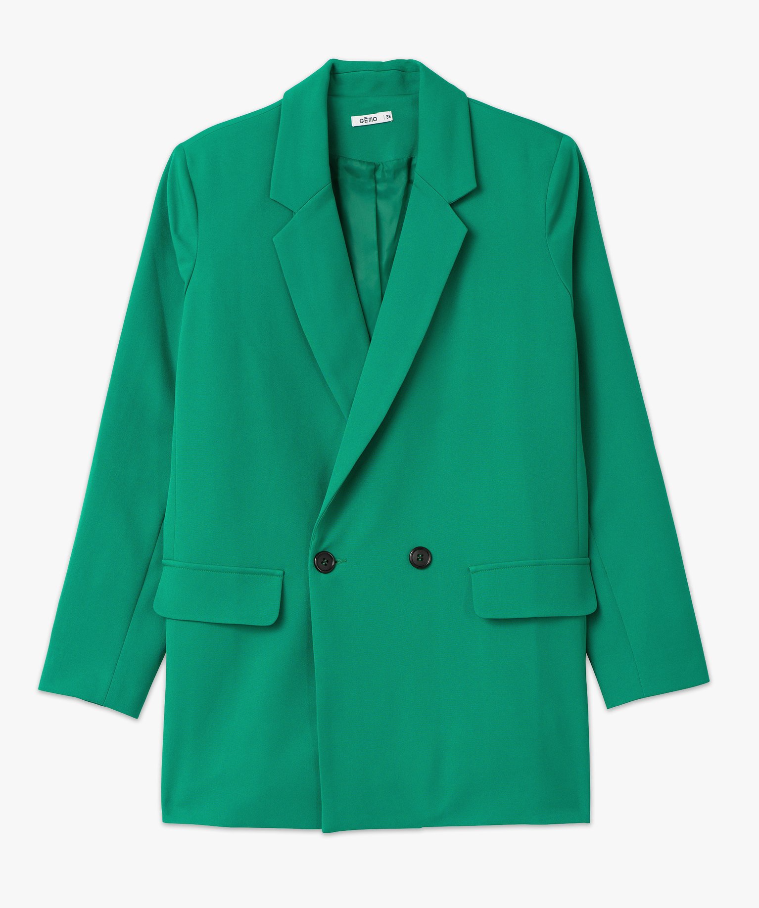 Veste blazer fermeture croisée femme vert | GEMO