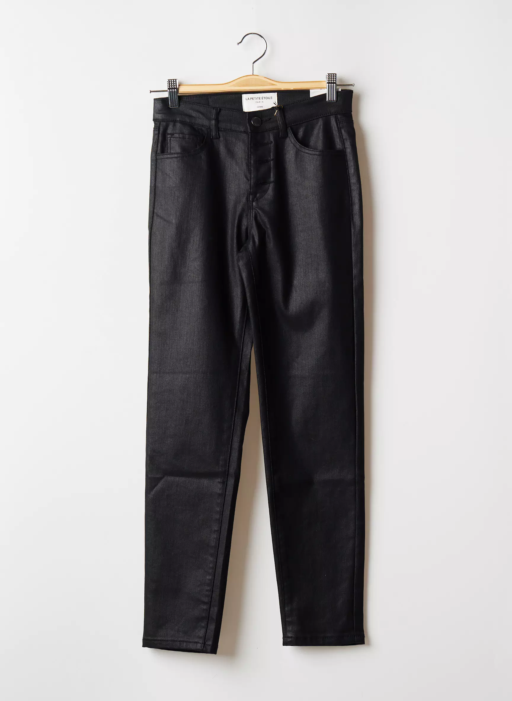 La Petite Etoile Pantalons Slim Femme couleur noir