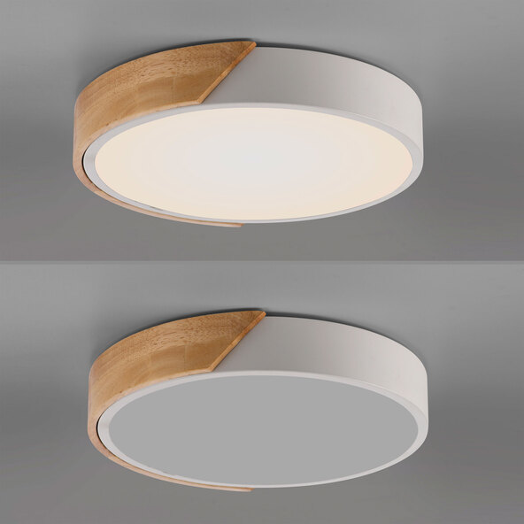 LED-Deckenleuchte BILA, Ø 32 cm, weiß