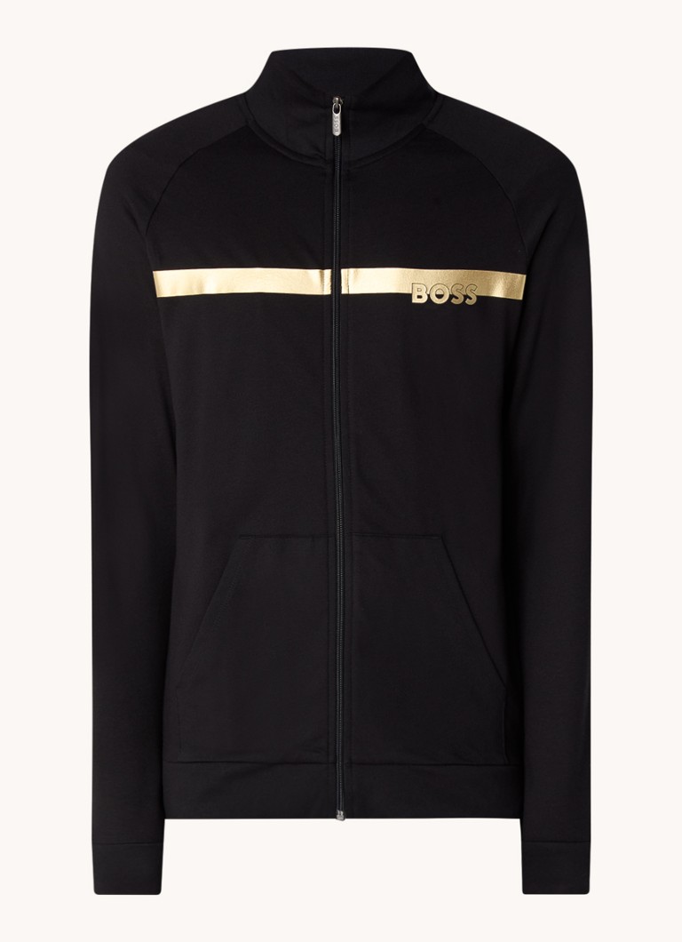 Hanorac original HUGO BOSS cu logo imprimat.