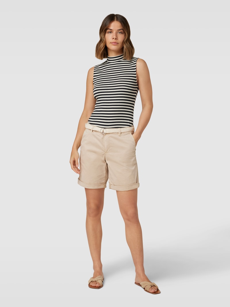 Bermudas mit seitlichen Eingrifftaschen Modell 'CHINO' in beige