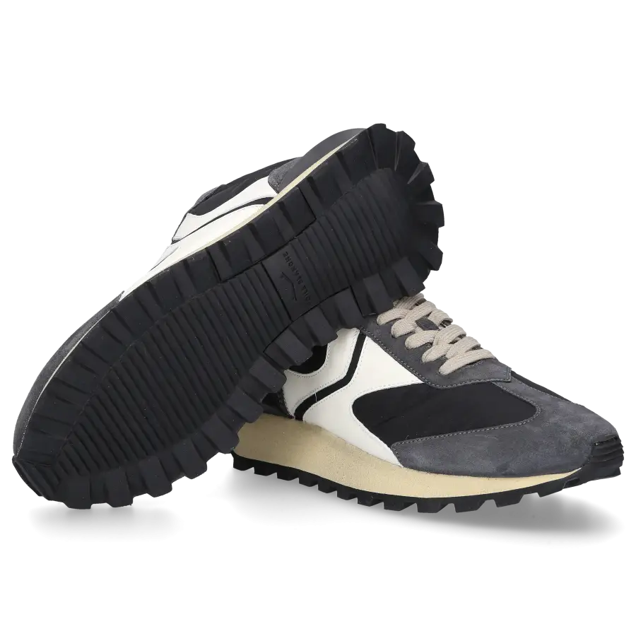 VOILE BLANCHE - Sneaker low Qwark MAN Kalbsleder - schwarz