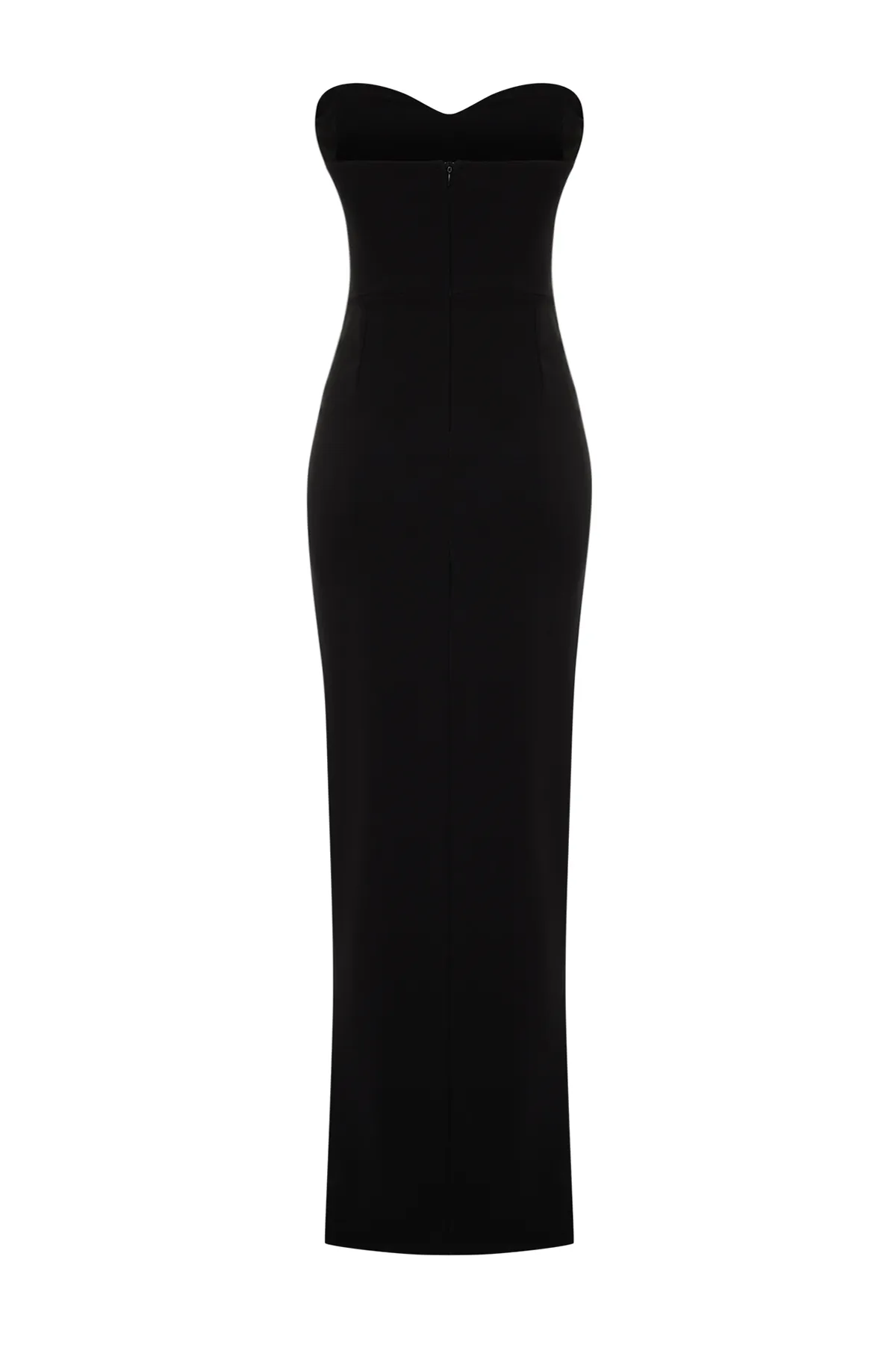Trendyol Collection  Schwarzes, körperbetontes Korsett, detailliertes Hochzeits-/Nikah-langes Abendkleid TPRSS24AE00069