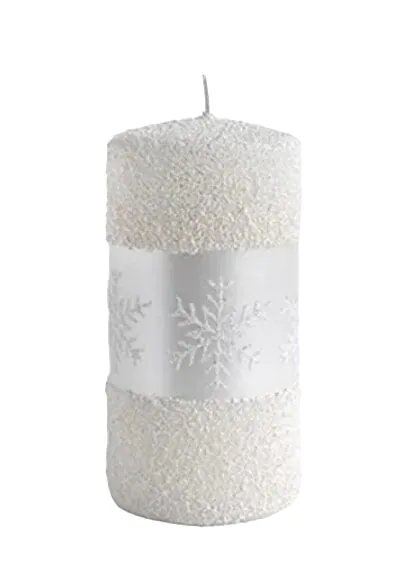 Artman Candles Snow Queen Duftlys, Hvid, Mellem Størrelse