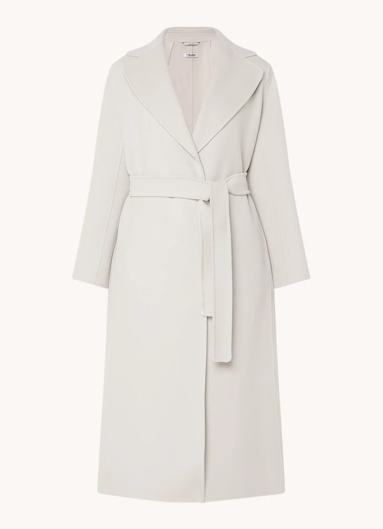 MaxMara Poldo -villainen takki neulotulla vyöllä
