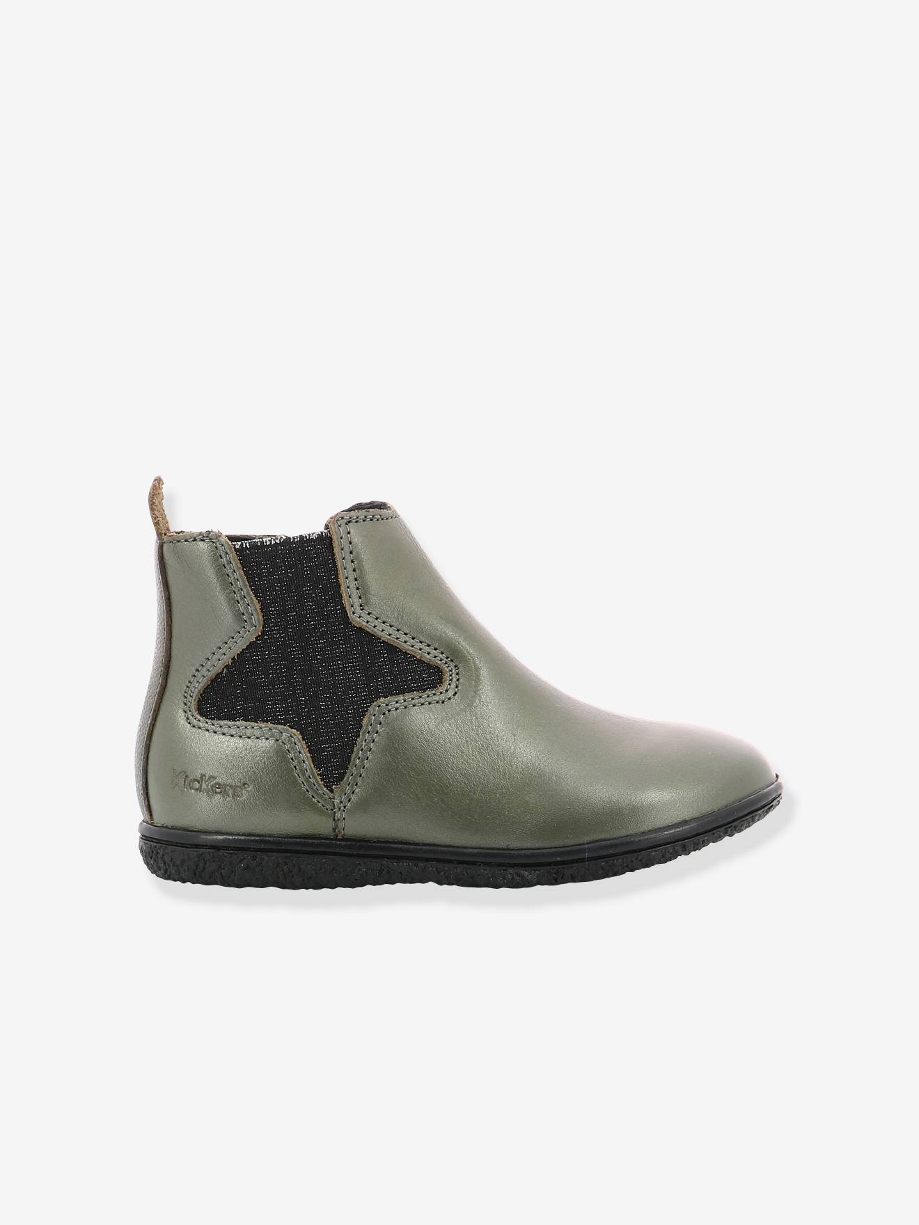 Boots fille Vermillon KICKERS® noir vernis