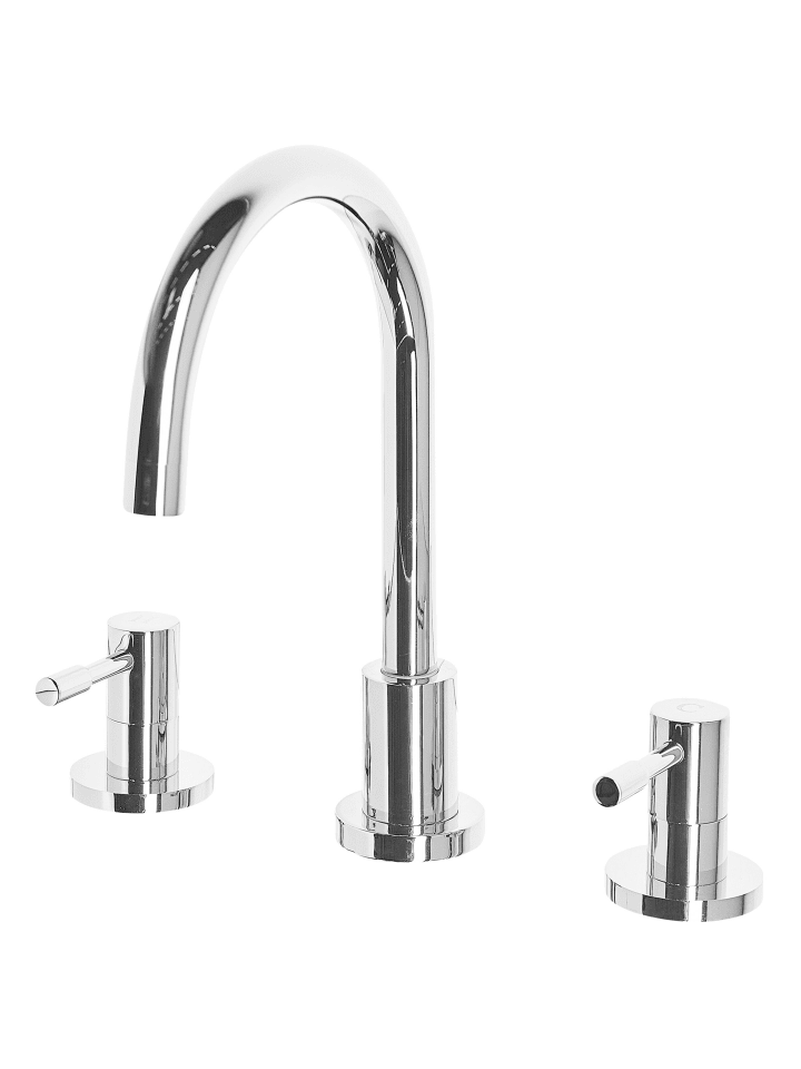 Beliani Wasserhähne SIPI in Silber - (W) 5.5 x (H) 27 x (L) 16 cm günstig kaufen onesize