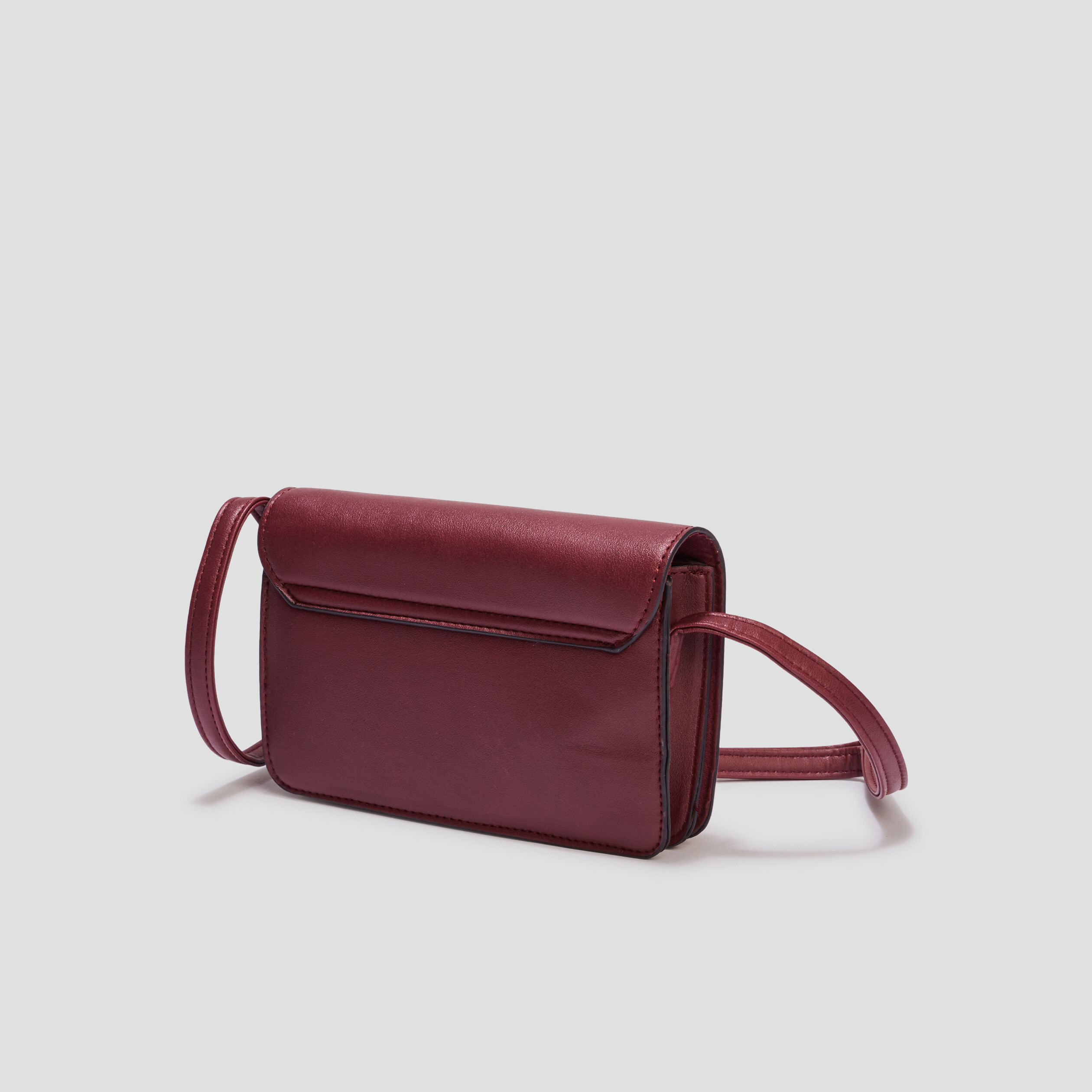 Sac bandoulière rectangulaire prune femme | La Halle