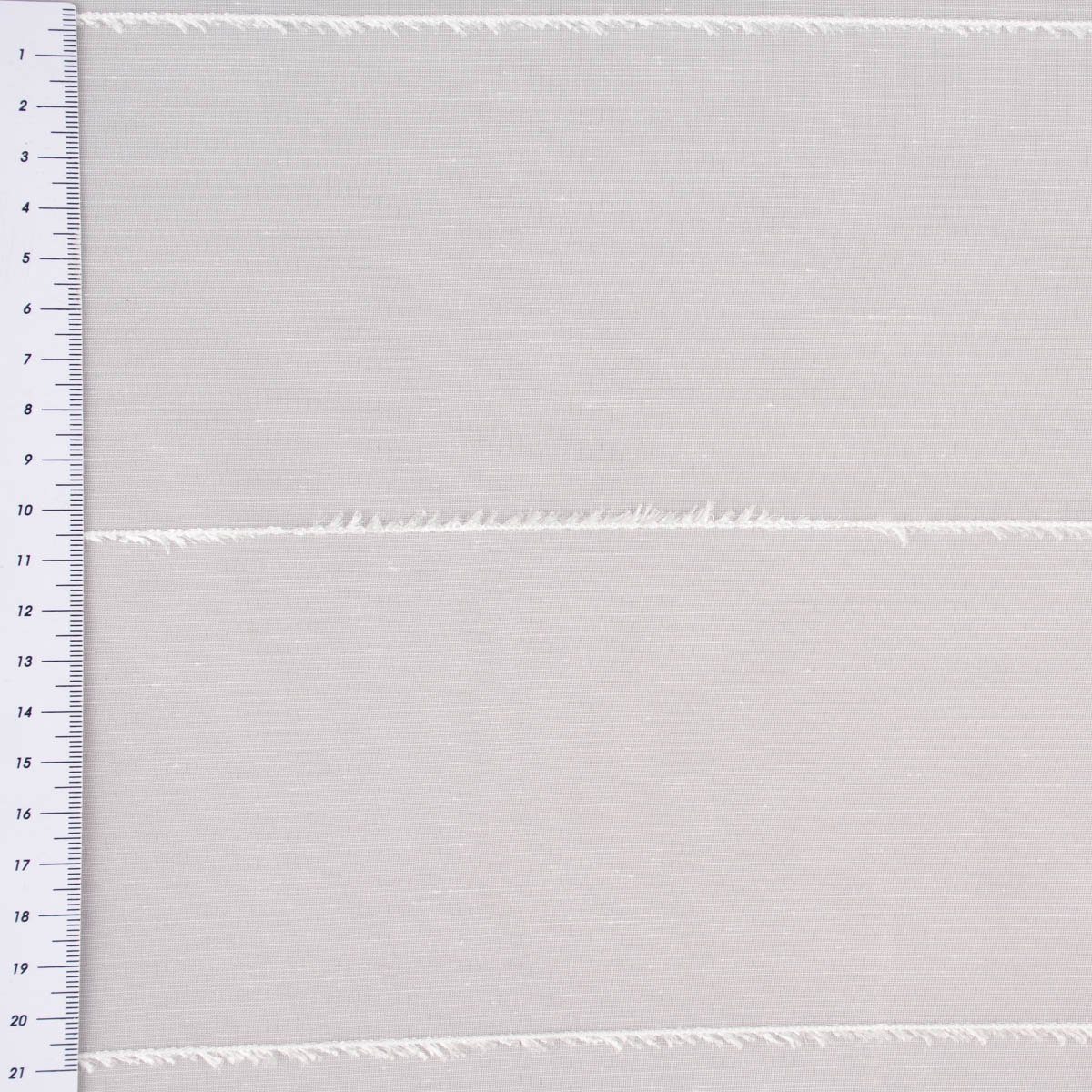 Meterware Gardinenstoff Gardinenstores Effekt-Voile Längsstreifen feinen Franse, SCHÖNER LEBEN., leicht perforiert, mit Bleiband, pflegeleicht