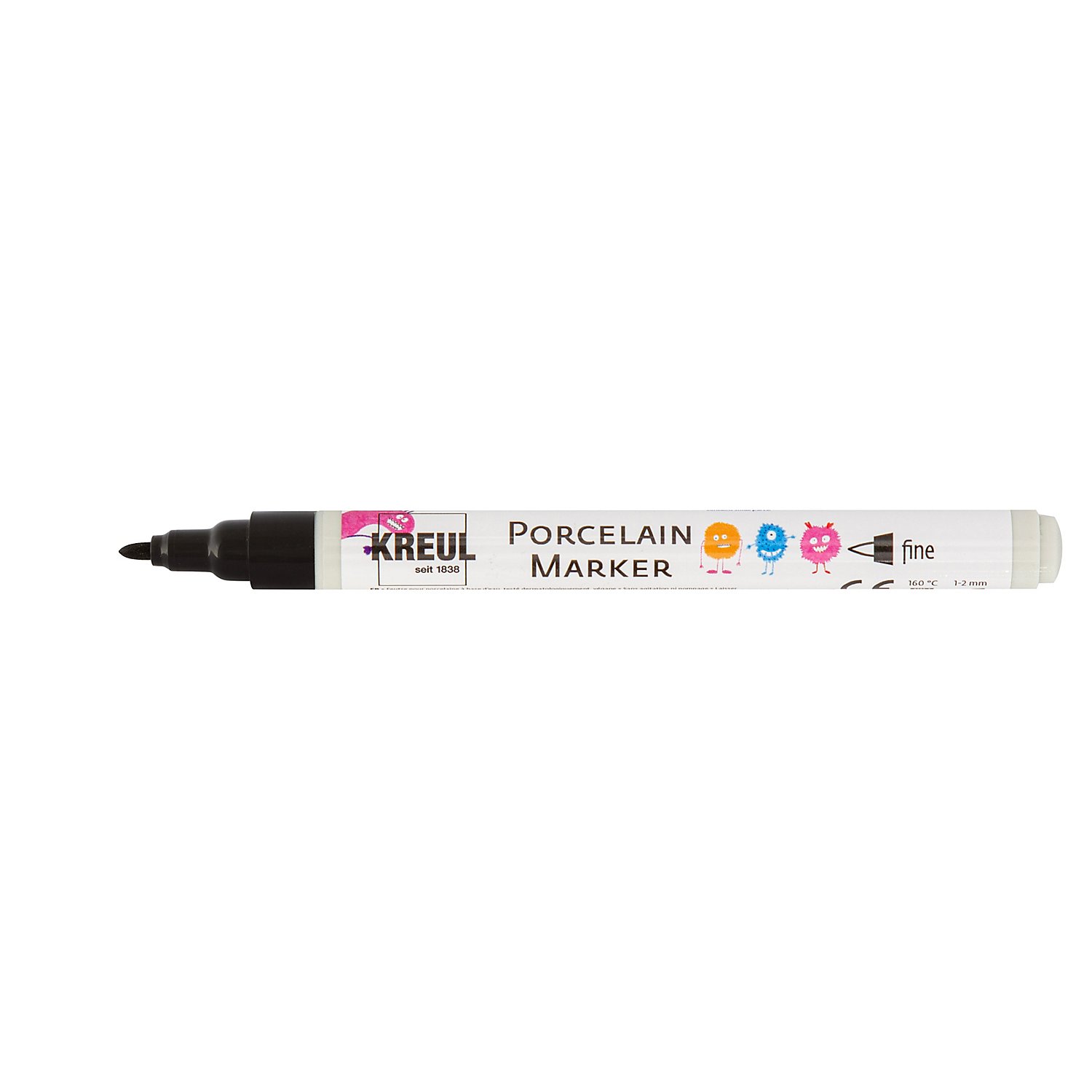 Kreul Porzellanmaler mit Feinspitze, schwarz