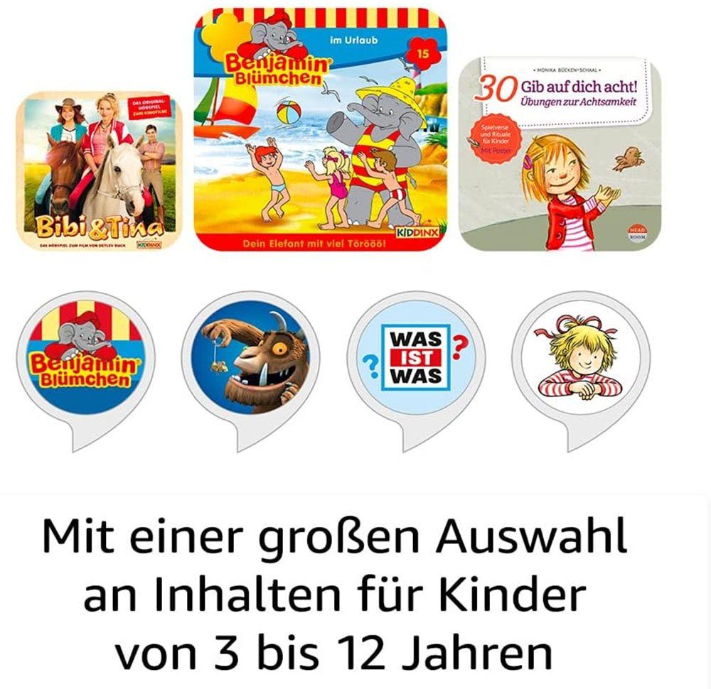 Amazon Echo Dot Kids (5. Gen., 2022) / Alexa / Drachen Design Bluetooth-Lautsprecher
