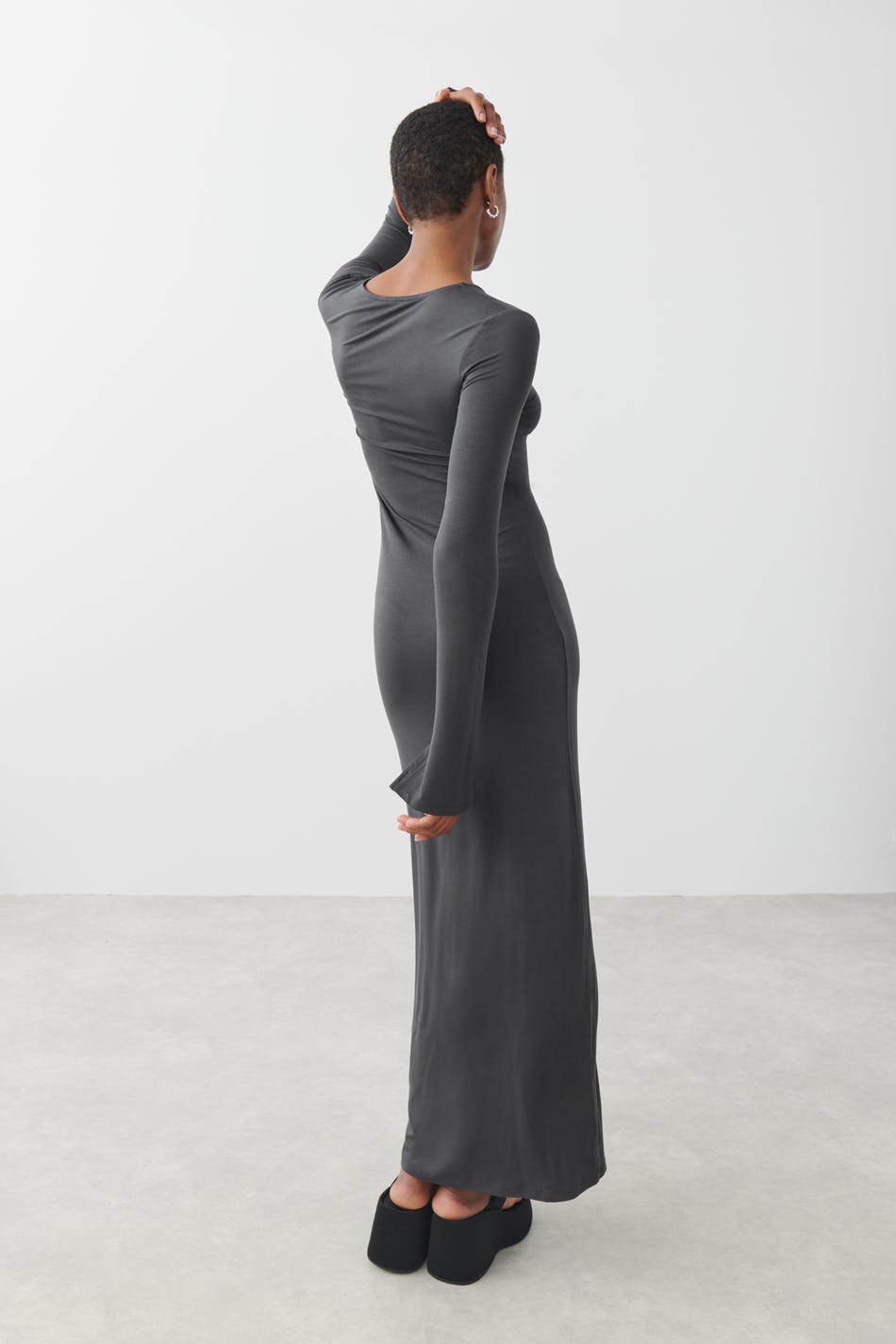 Soft touch jersey maxi dress