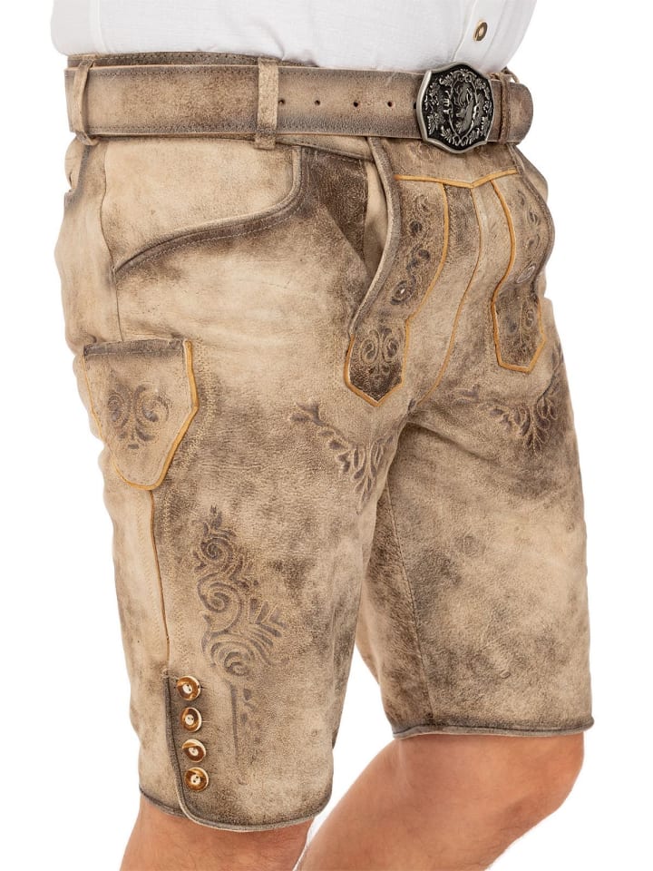 MADDOX Lederhose RONN in hellbraun günstig kaufen