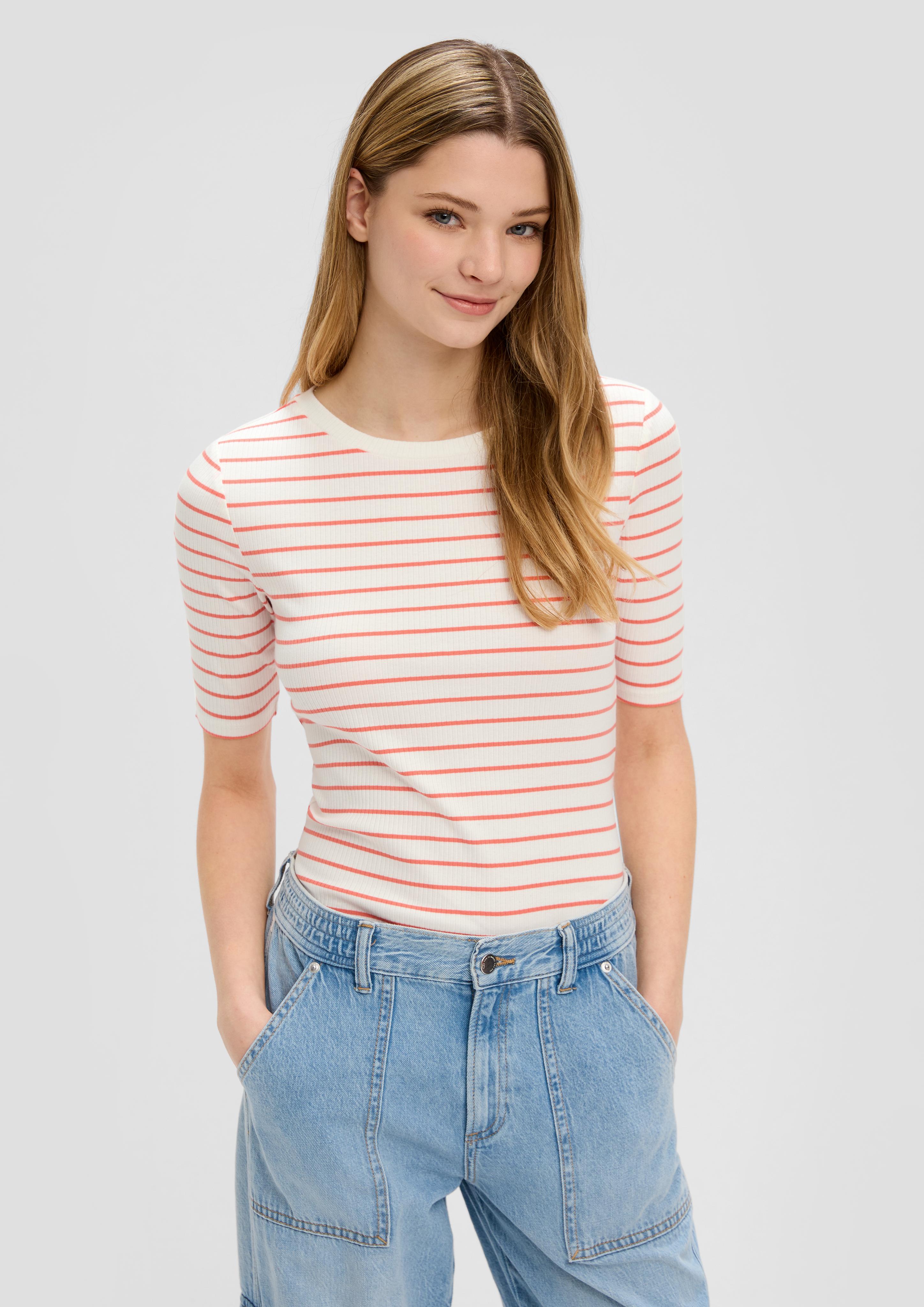 T-Shirt mit Rippstruktur  2144068-23G2
