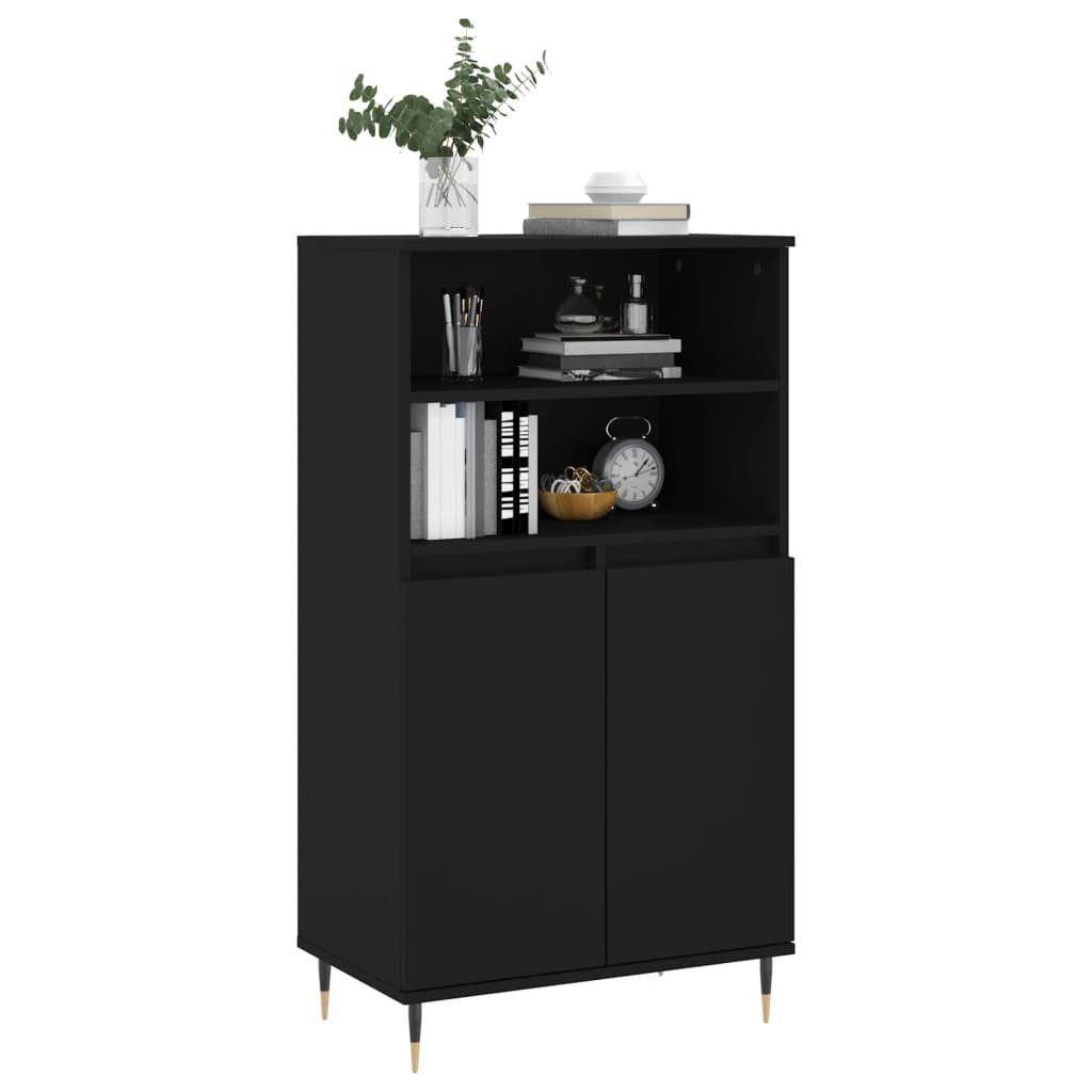 vidaXL Sideboard Highboard Schwarz 60x36x110 cm Holzwerkstoff (1 St)