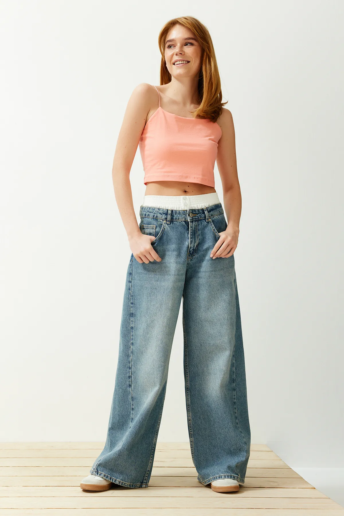 Trendyol Collection  Unterhemd - Rosa - Slim Fit