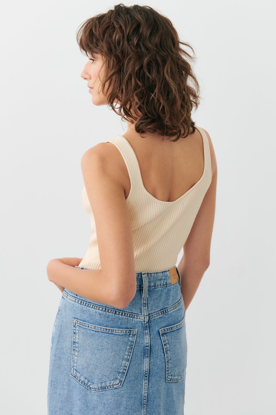 Knitted singlet