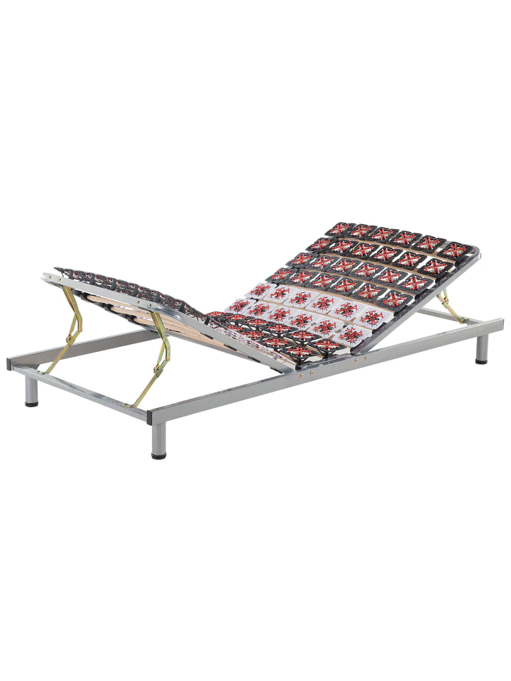Beliani Manuell Verstellbarer Lattenrost STAR in Grau - (W) 90 x (H) 25 x (L) 200 cm günstig kaufen onesize
