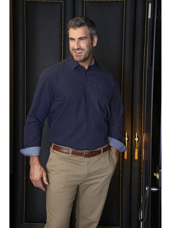 Charles Colby Hemd DUKE RYE in blau günstig kaufen
