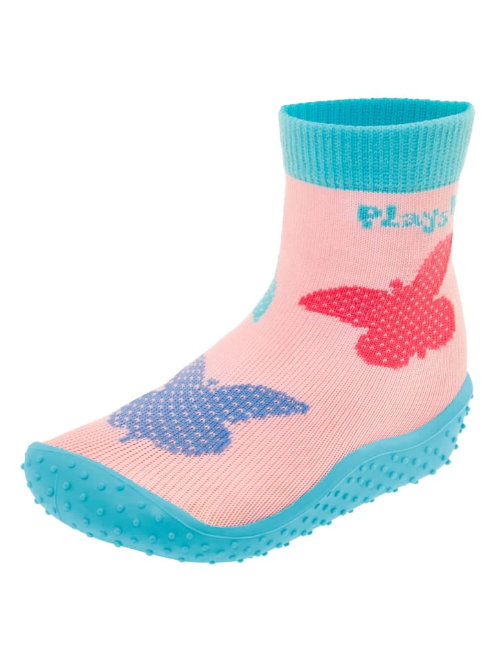 Playshoes Aqua-Socke Schmetterlinge in Rosa günstig kaufen