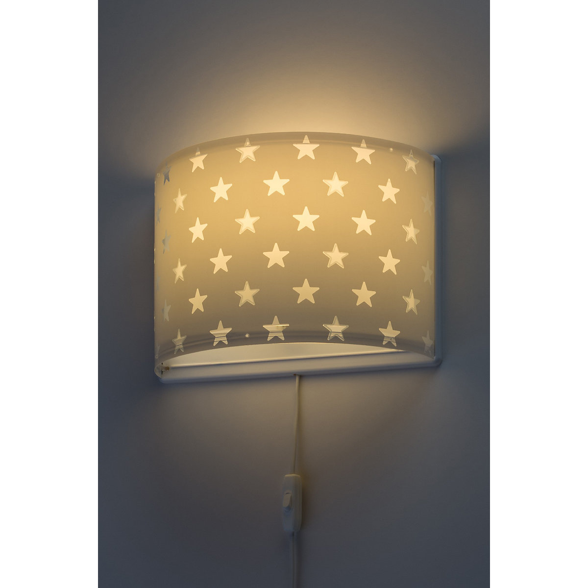 Wandleuchte Stars grey
